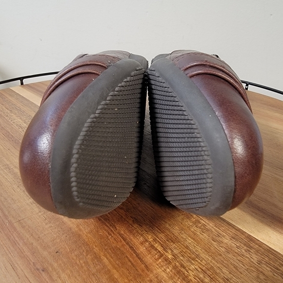 Croft and Barrow Brown Vegan Leather Croc Embossed Ballet Flats Size 8.5 - Picture 10 of 17